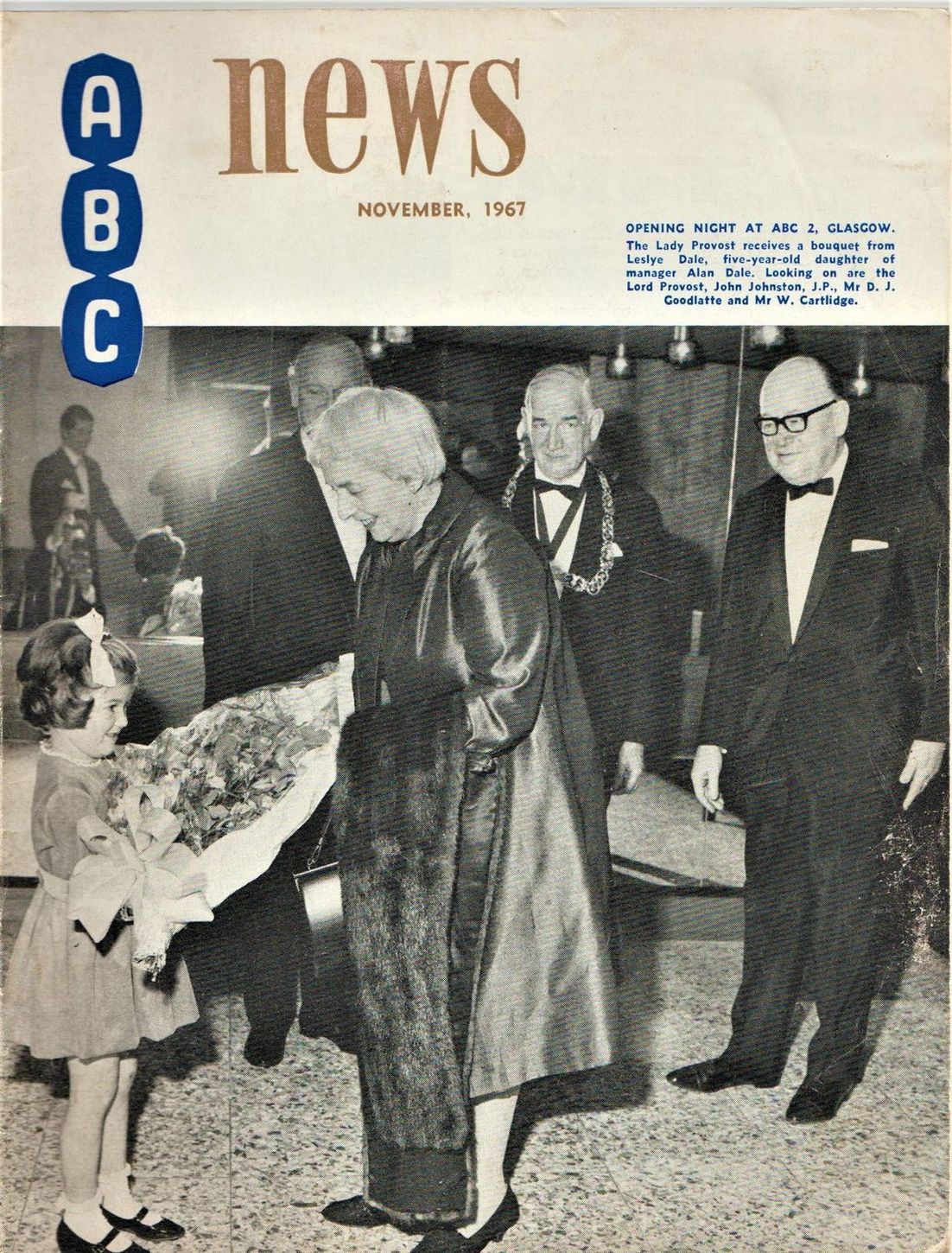 ABC NEWS magazine side cover  November 1967
