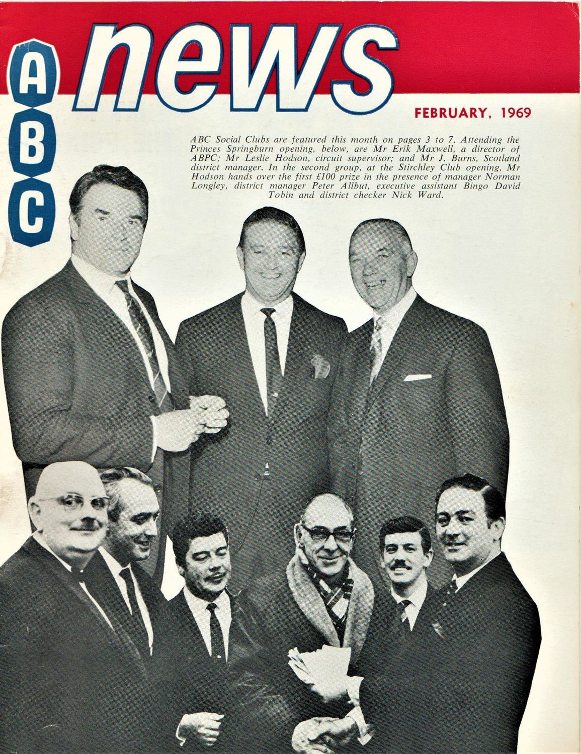 ABC NEWS magazine side cover  February 1969