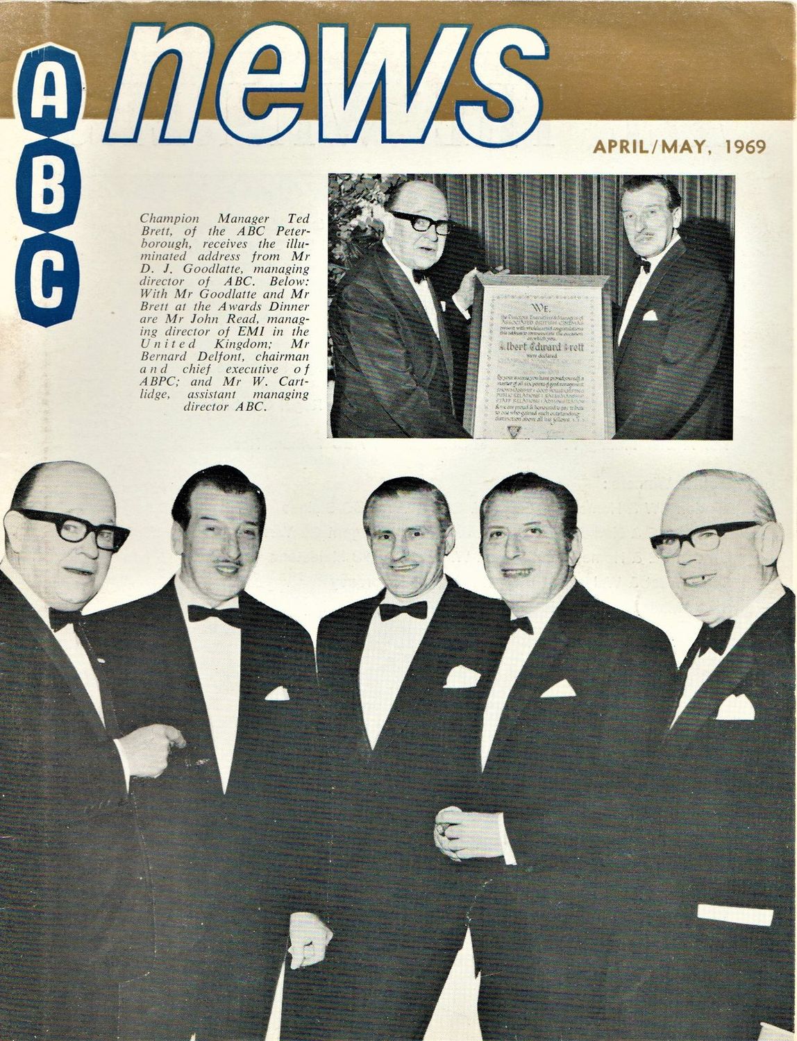 ABC NEWS magazine side cover  April/May 1969