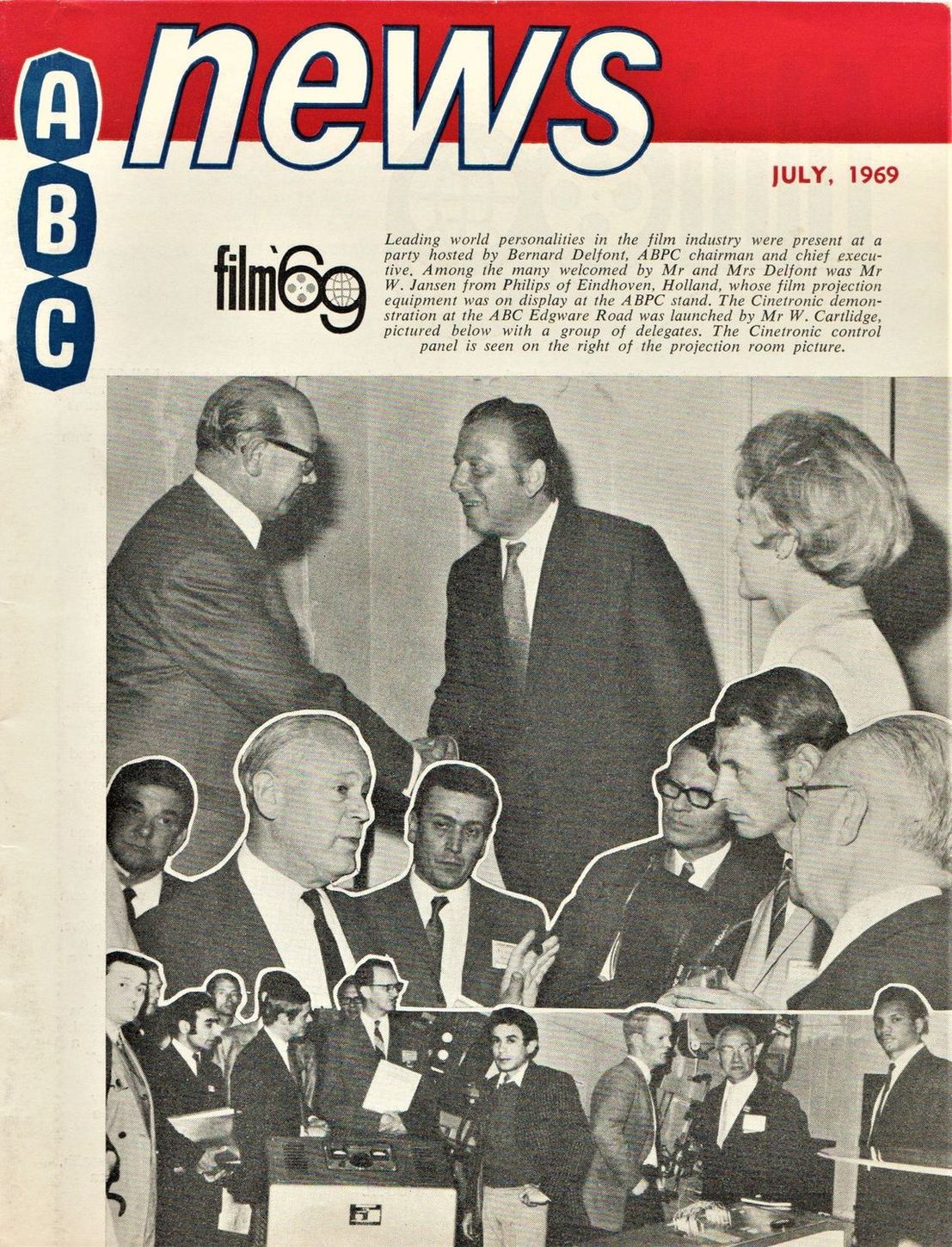 ABC NEWS magazine side cover  July 1969