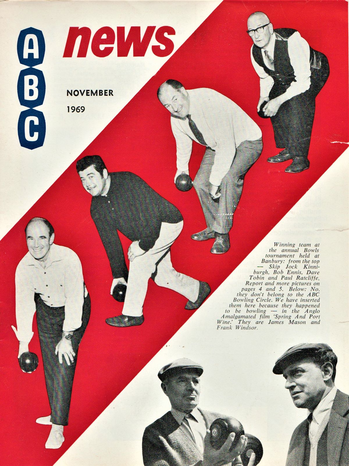 ABC NEWS magazine side cover  November 1969