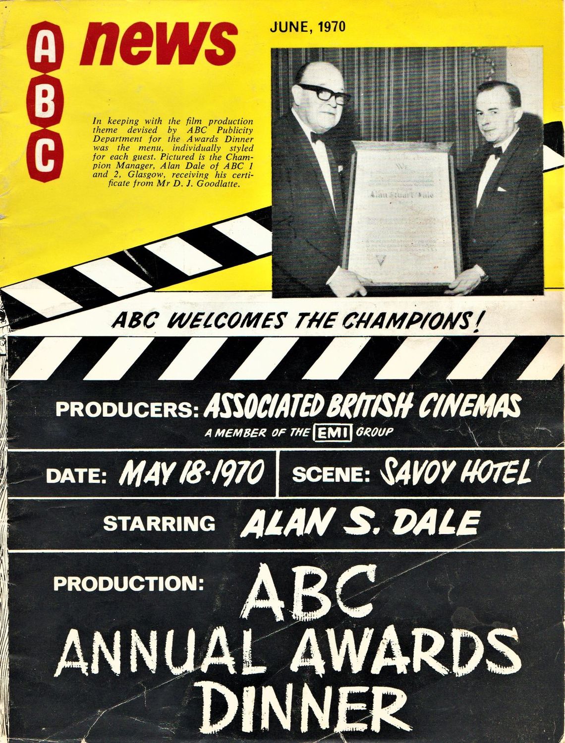 ABC NEWS magazine side cover  June 1970
