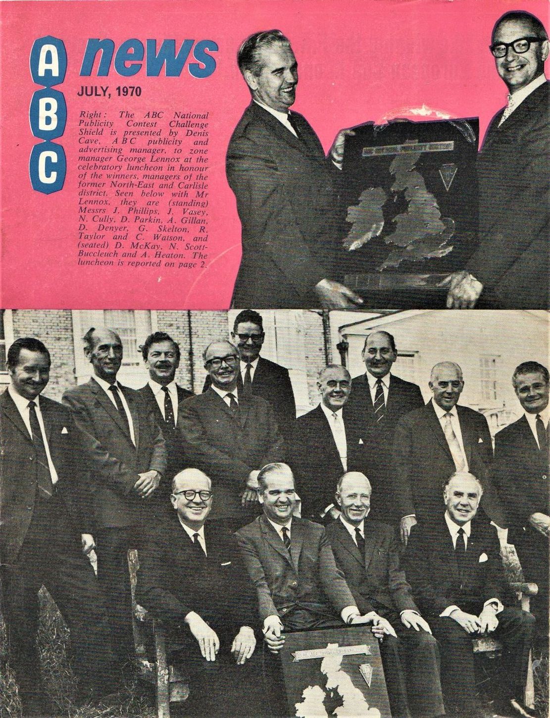 ABC NEWS magazine side cover  July 1970