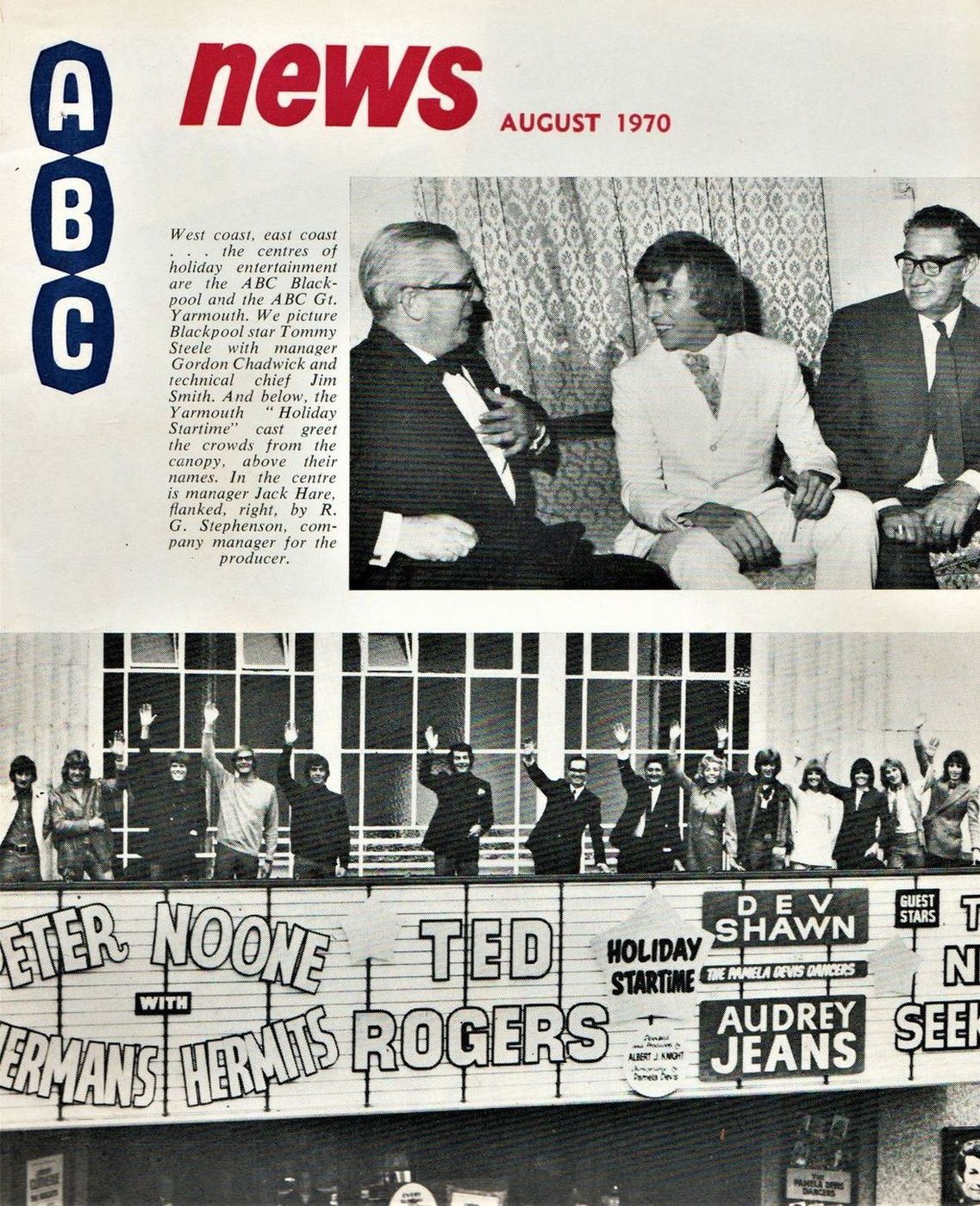 ABC NEWS magazine side cover  August 1970