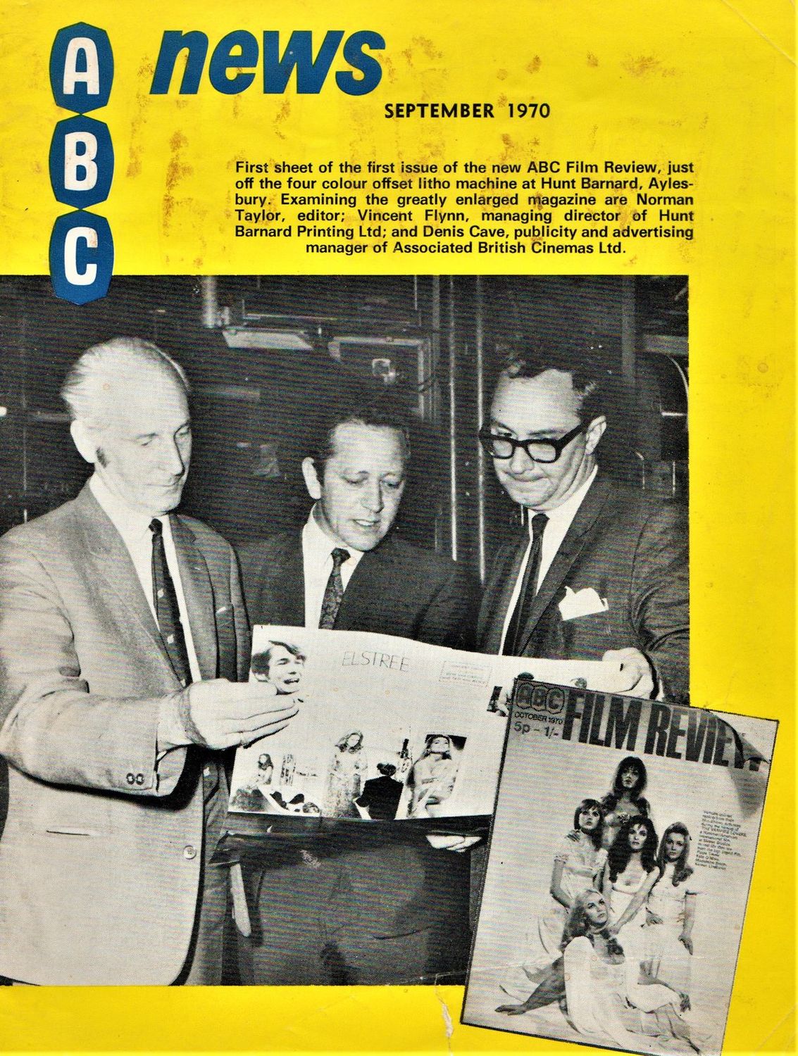 ABC NEWS magazine side cover  September 1970