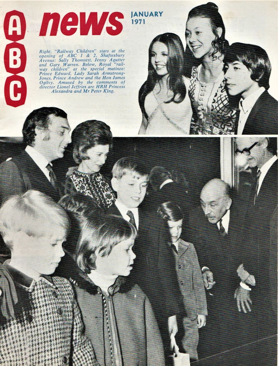 ABC NEWS magazine side cover  January 1971