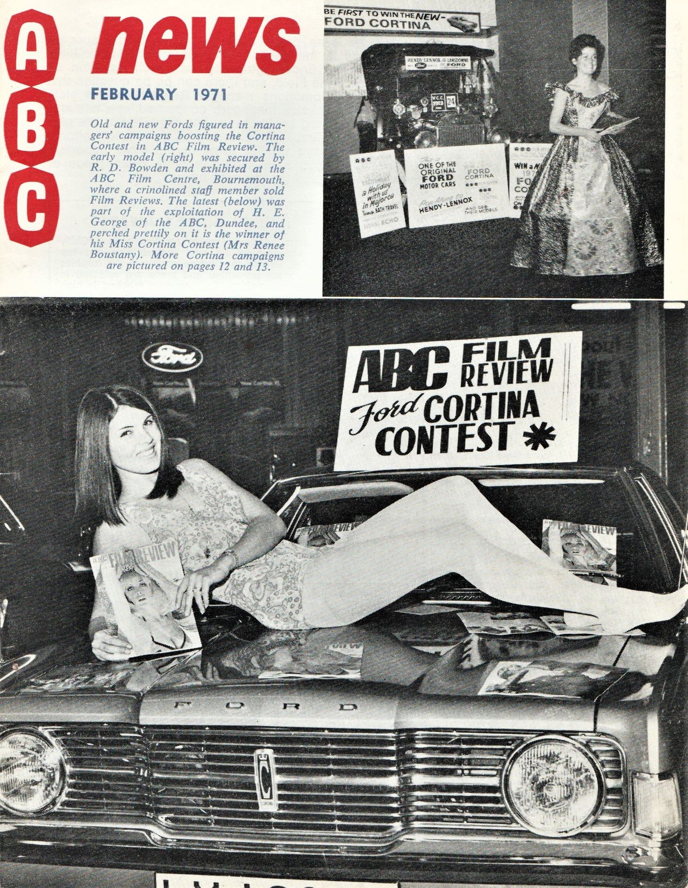 ABC NEWS magazine side cover  Vol 24 No  10  February 1971