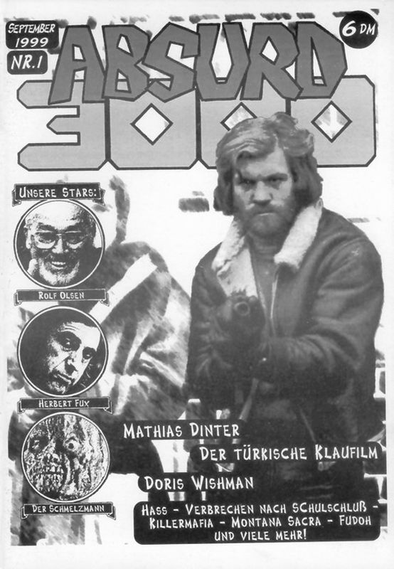 ABSURD 3000 magazine cover Issue 1  September 1999