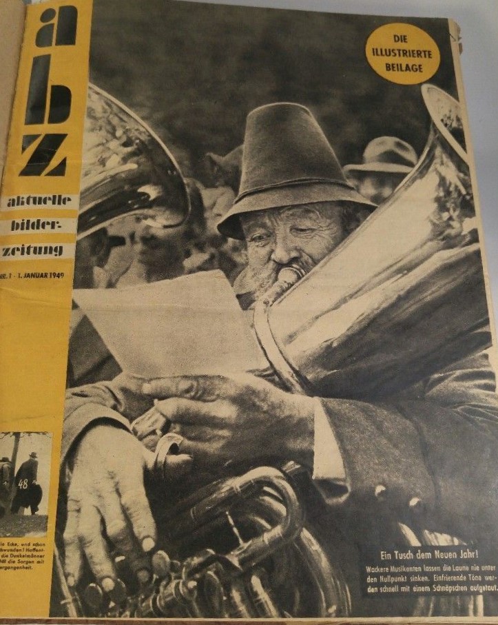 ABZ magazine side cover Issue 1  January 1949