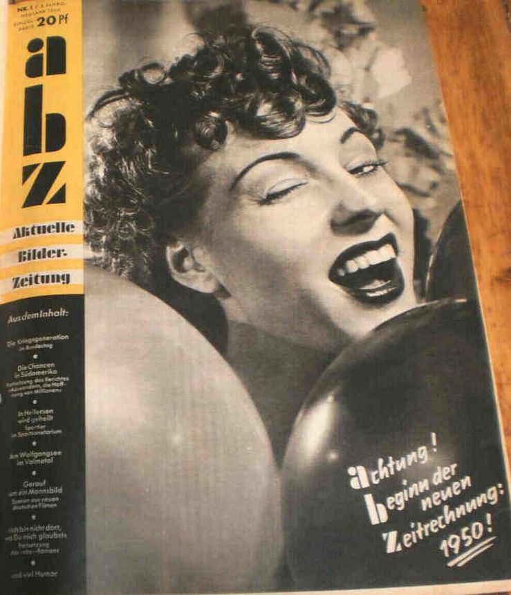 ABZ magazine side cover Issue 1   1950