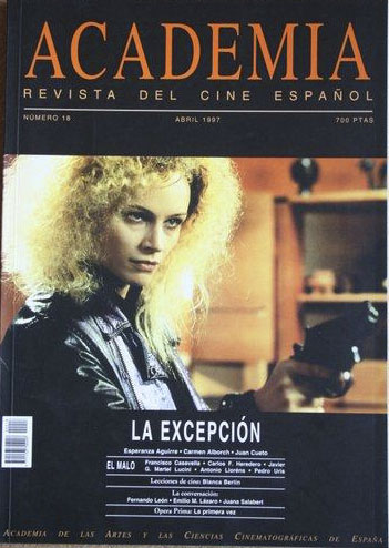 ACADEMIA magazine side cover Issue 18  April 1997