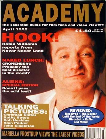 ACADEMY magazine side cover Issue 22 April 1992