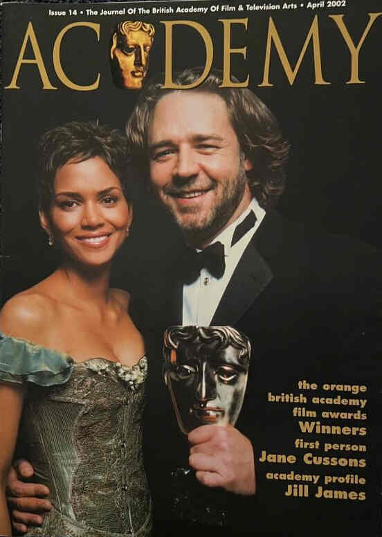 ACADEMY (BAFTA) magazine side cover Issue 14  April 2002