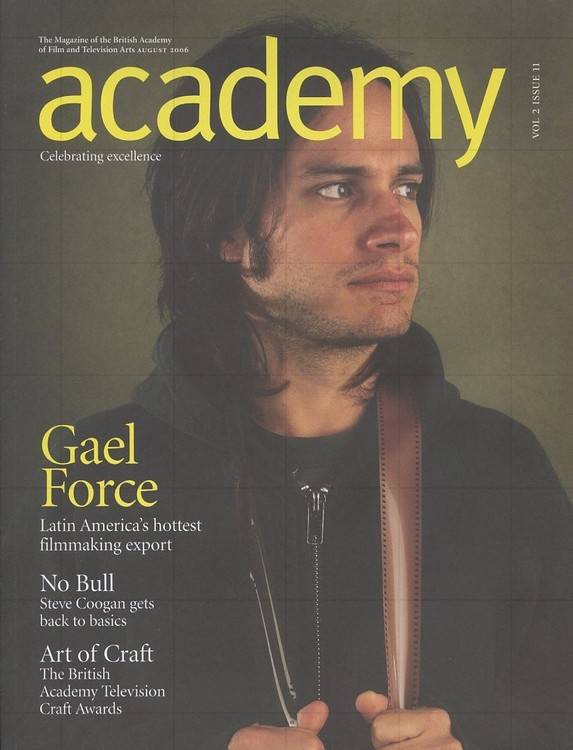 ACADEMY (BAFTA) magazine side cover  Vol 2 No  11  August 2006