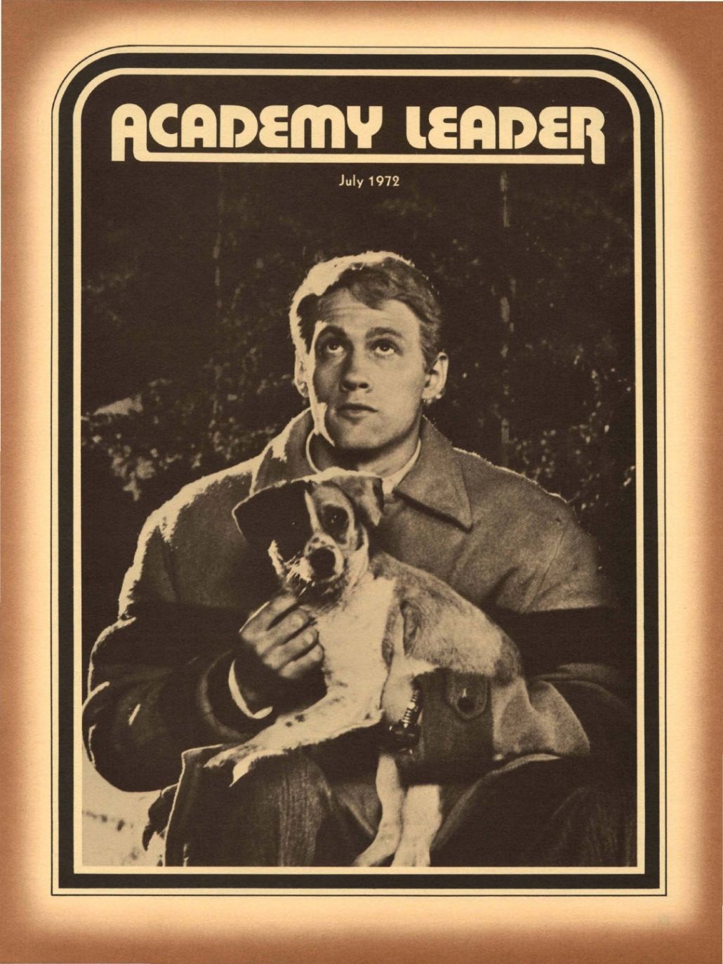 ACADEMY LEADER magazine side cover Issue 2 July 1972