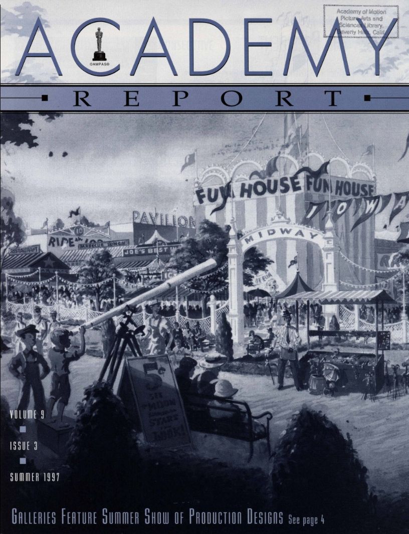 ACADEMY REPORT (USA) magazine side cover  Vol 9 No  3 Summer 1997