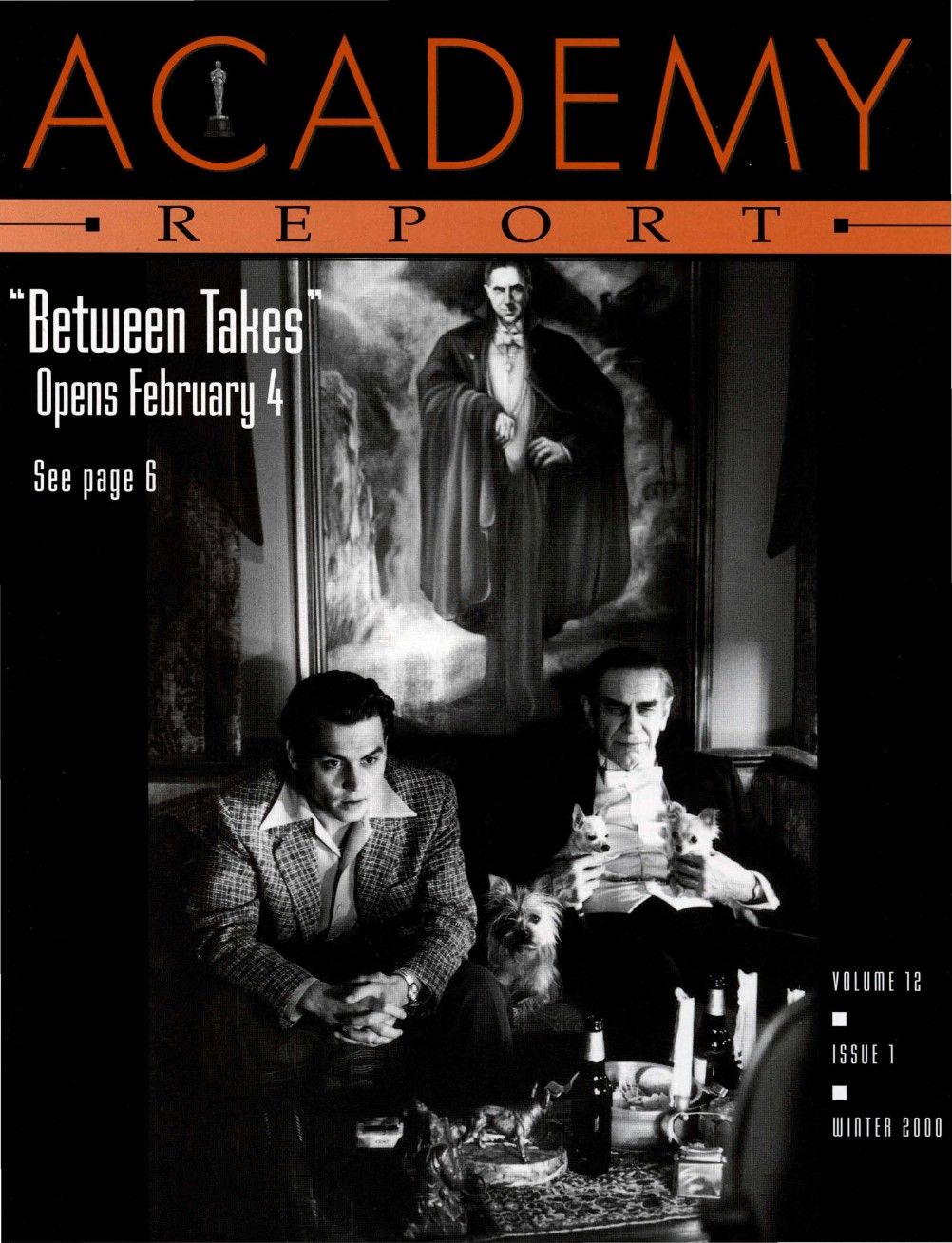 ACADEMY REPORT (USA) magazine side cover  Vol 12 No  1 Winter 2000