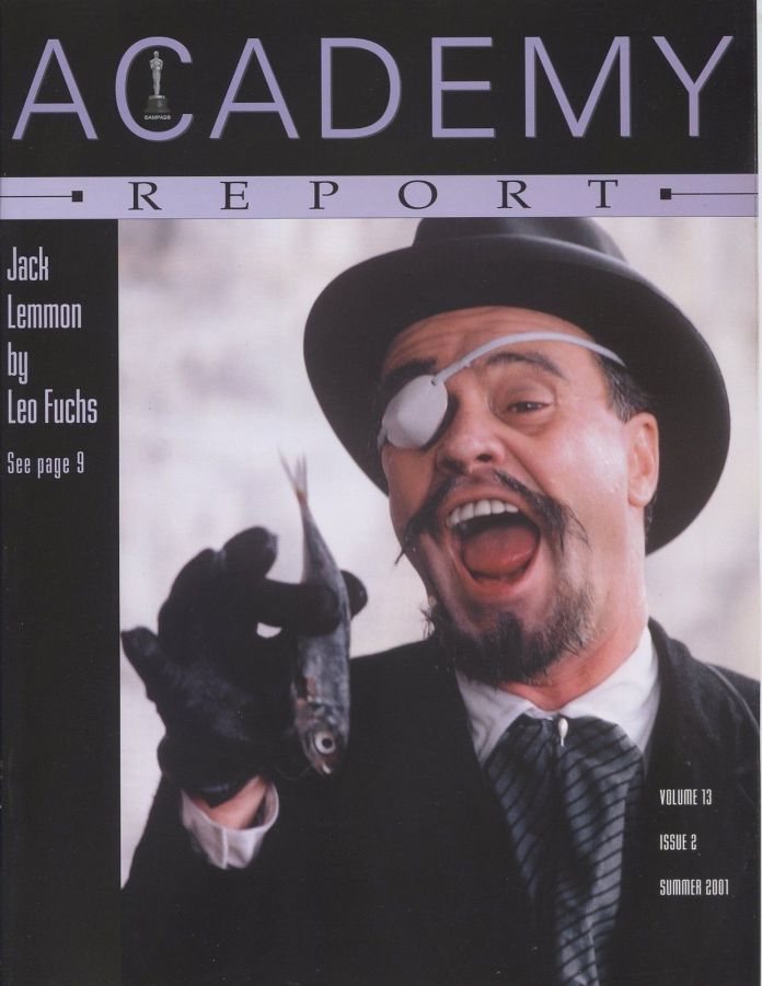 ACADEMY REPORT magazine side cover Summer 2001