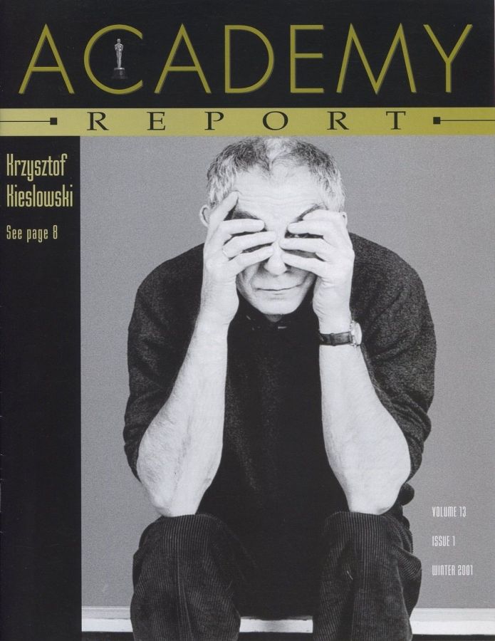 ACADEMY REPORT magazine side cover Winter 2001