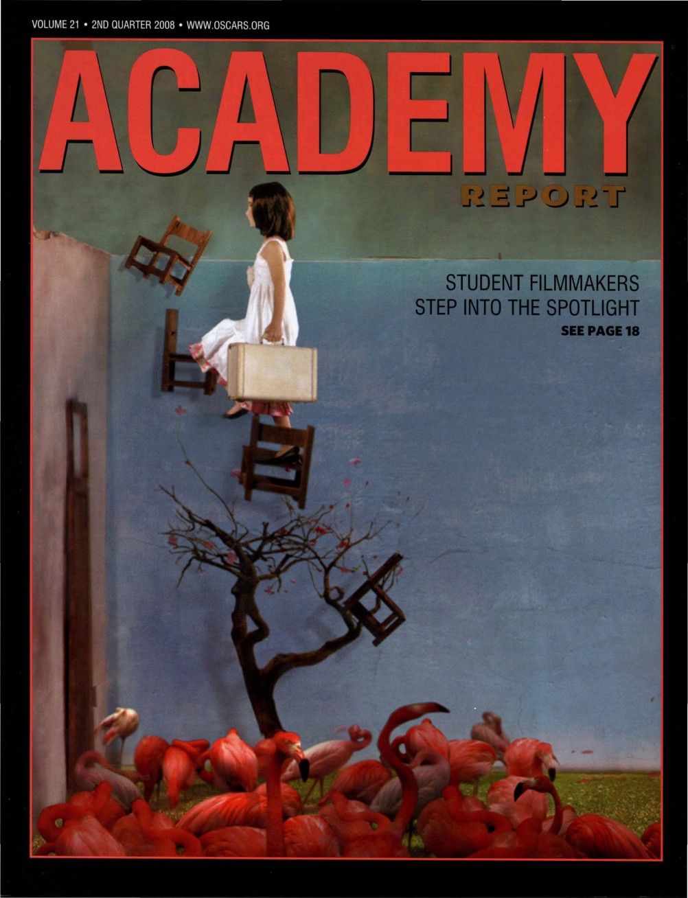 ACADEMY REPORT (USA) magazine side cover  Vol 21  April/June 2008