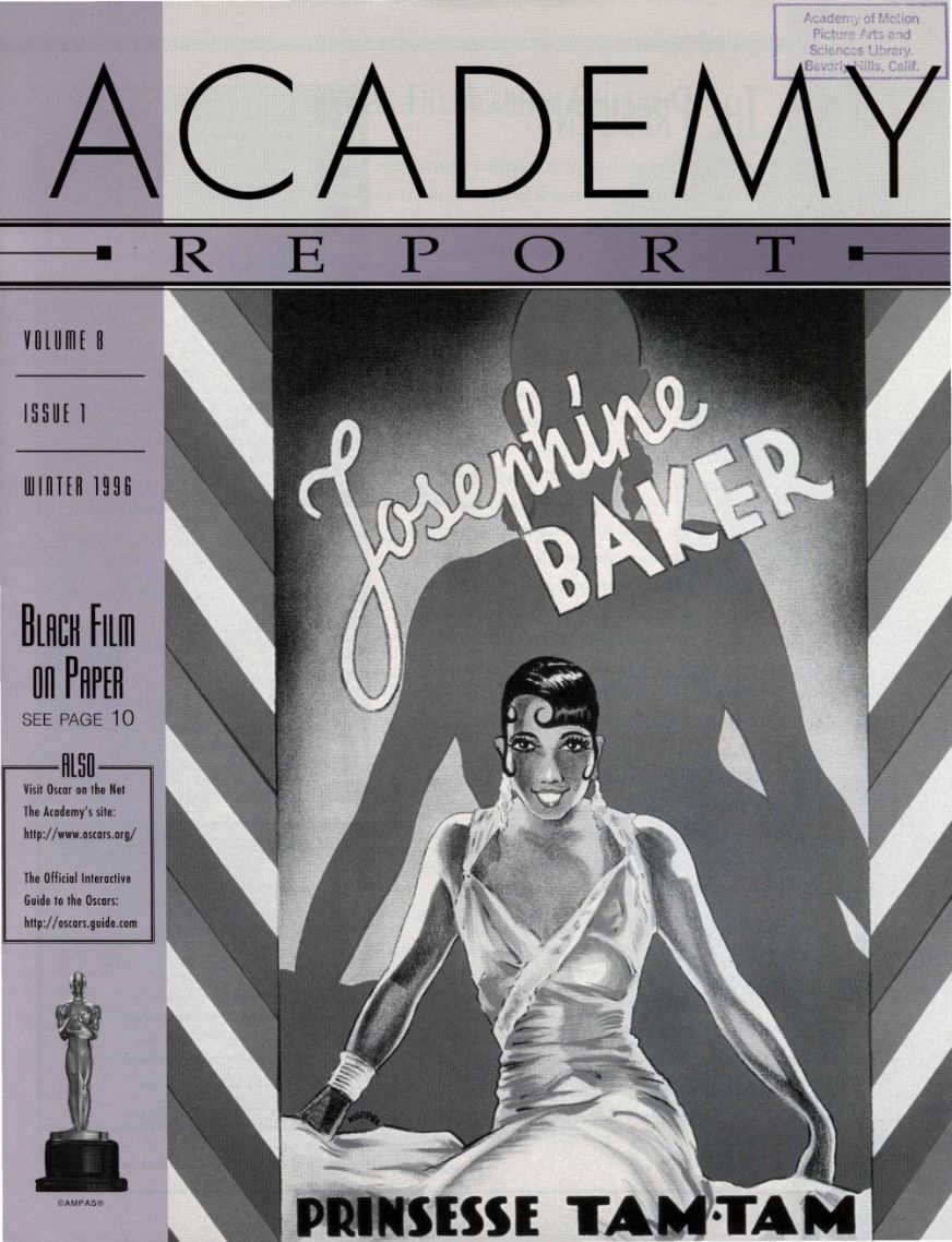 ACADEMY REPORT (USA) magazine side cover  Vol 8 No  1 Winter 1996