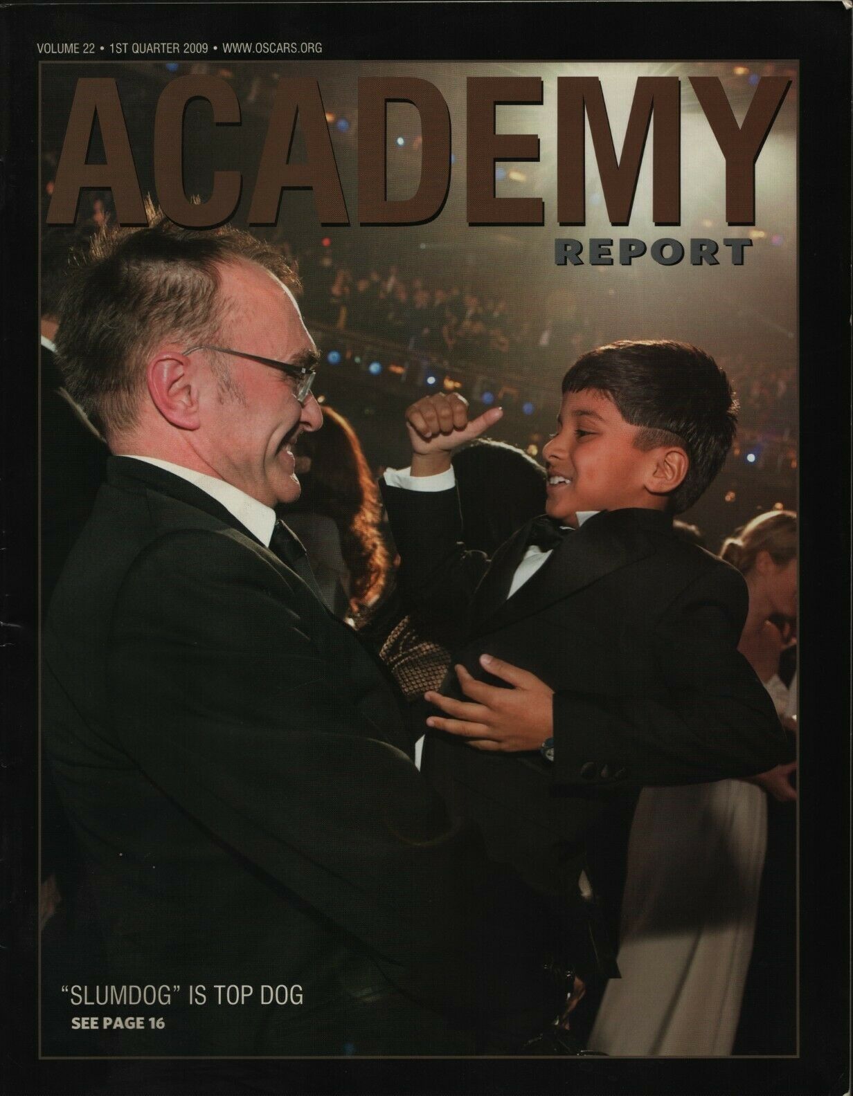 ACADEMY REPORT (USA) magazine side cover  Vol 22  January/March 2009