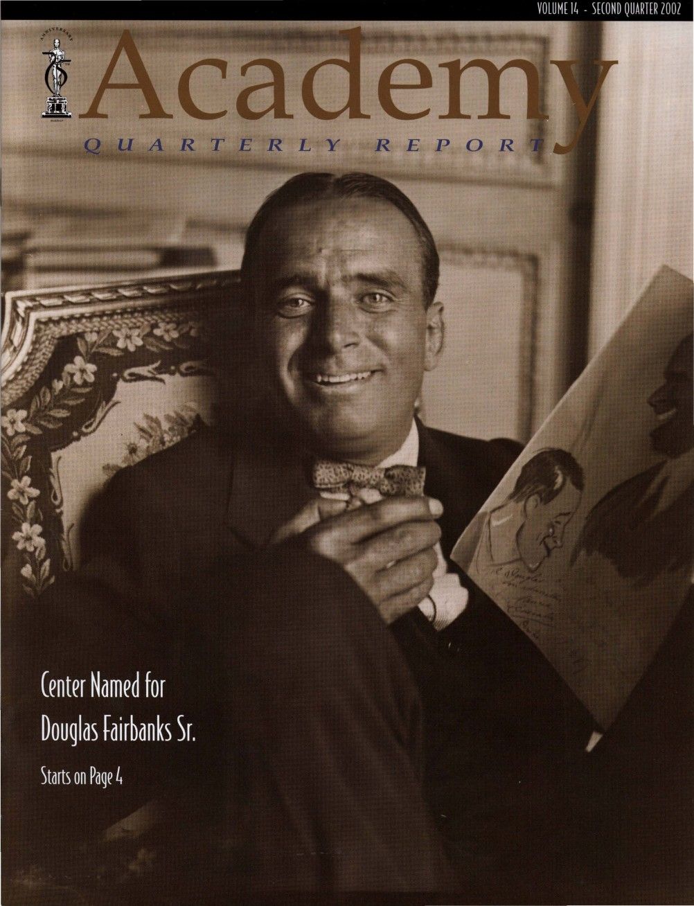 ACADEMY REPORT (USA) magazine side cover  Vol 14  April/June 2002
