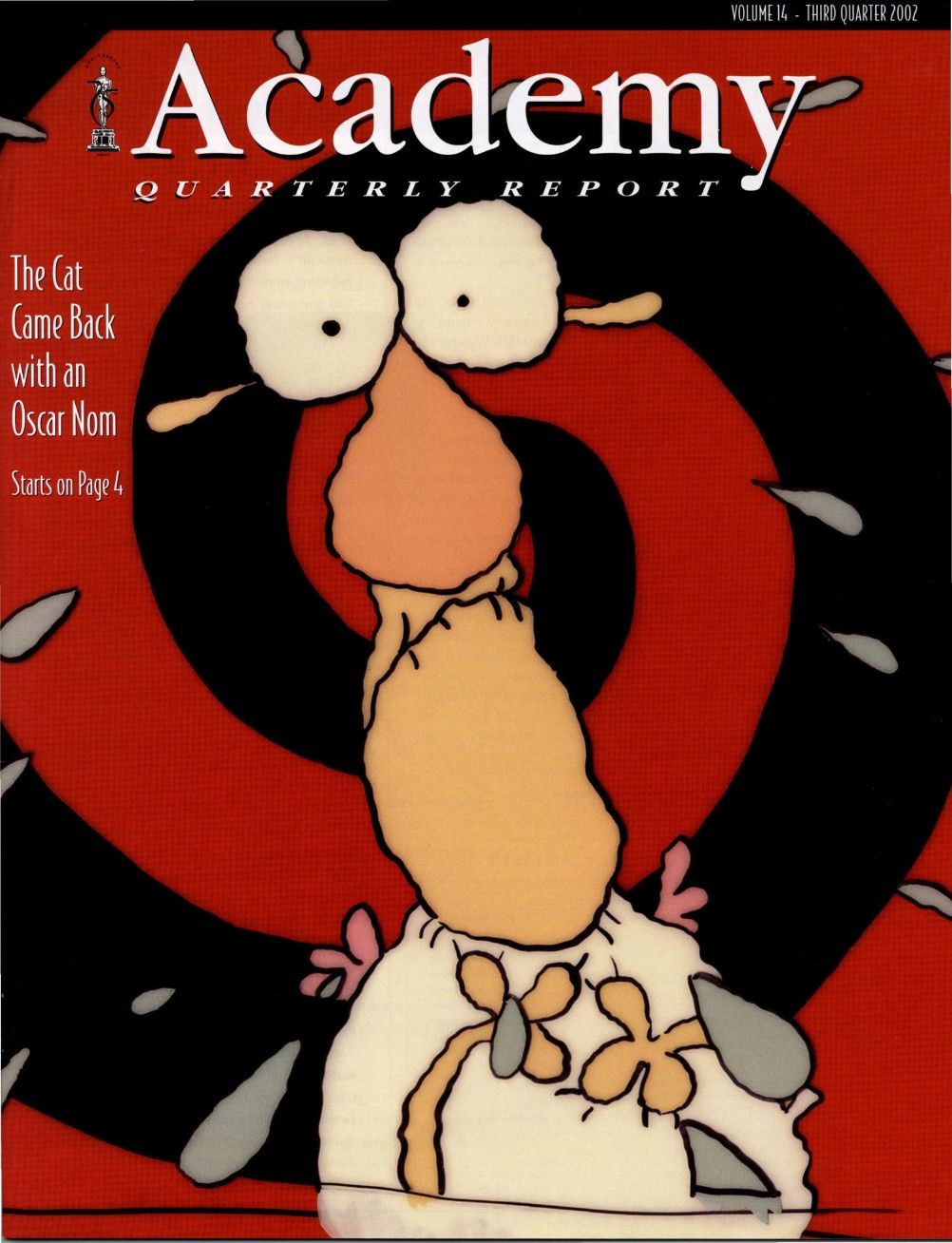 ACADEMY REPORT (USA) magazine side cover  Vol 14  July/September 2002