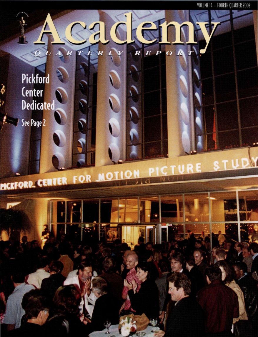 ACADEMY REPORT (USA) magazine side cover  Vol 14  October/December 2002