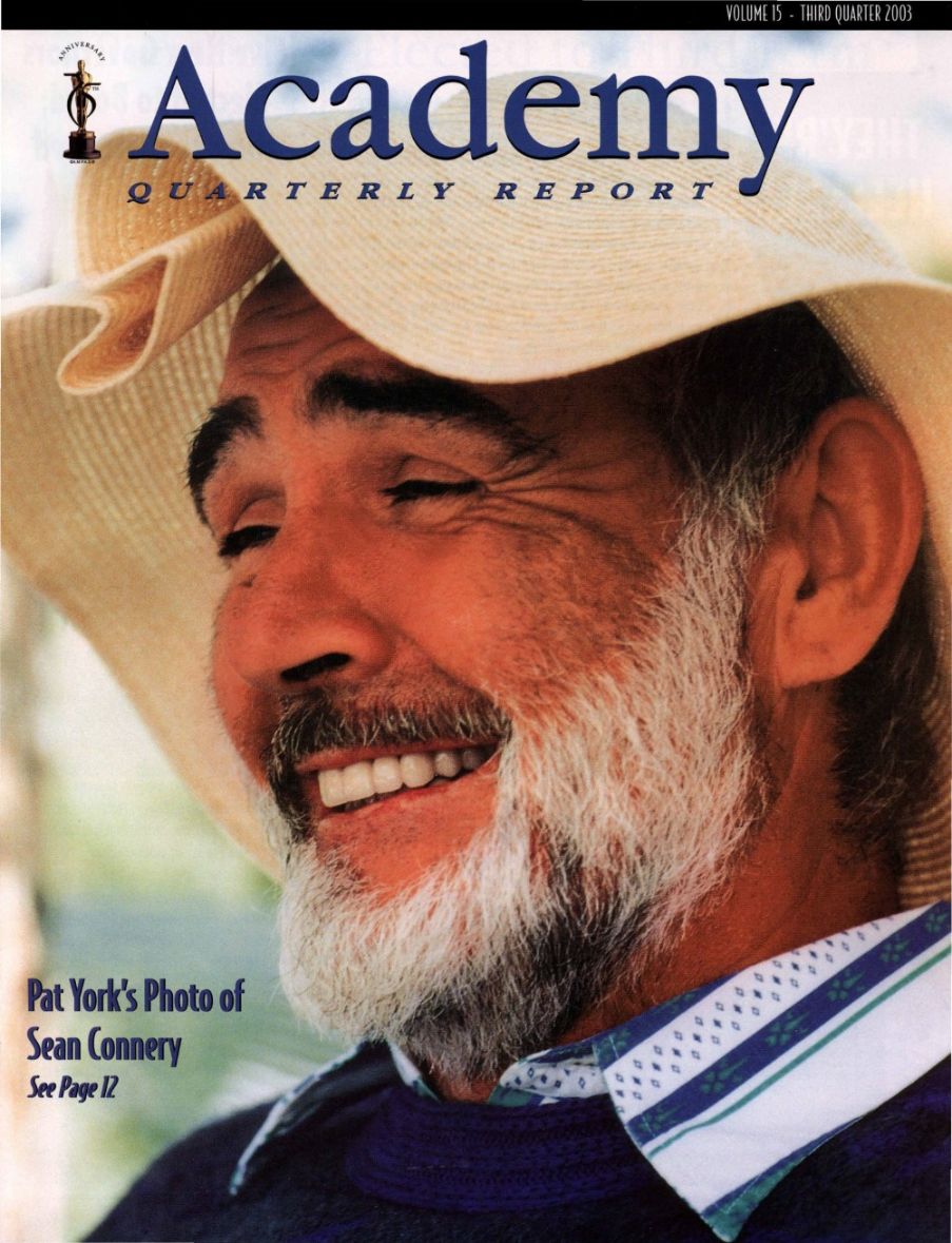 ACADEMY REPORT (USA) magazine side cover Issue v15  July/September 2003