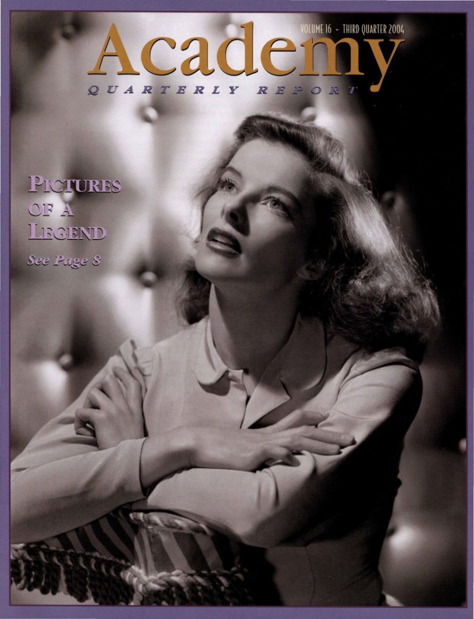 ACADEMY REPORT (USA) magazine side cover  Vol 16  July/September 2004
