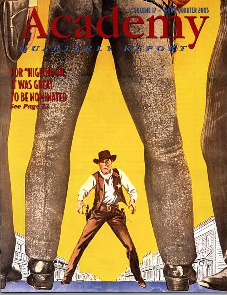 ACADEMY REPORT (USA) magazine side cover  Vol 17  July/September 2005