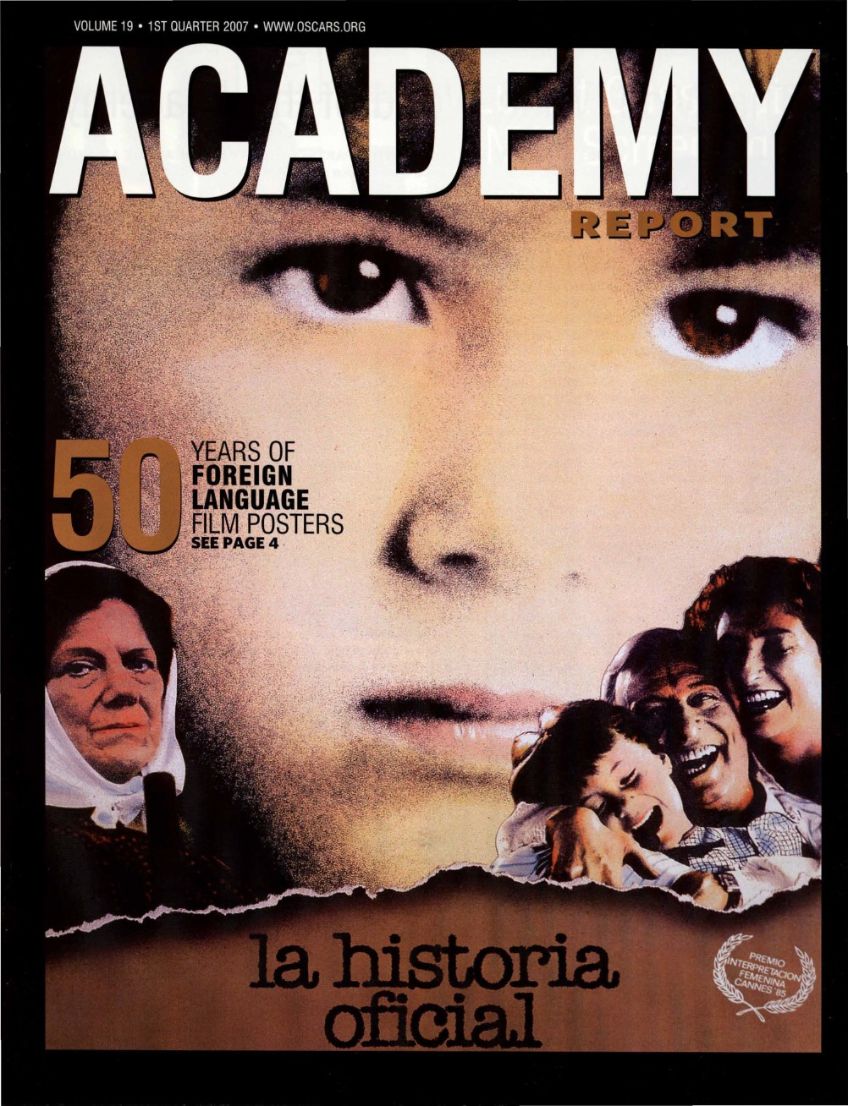 ACADEMY REPORT (USA) magazine side cover  Vol 19  January 2007