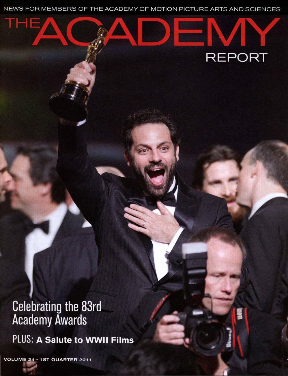 ACADEMY REPORT (USA) magazine side cover  Vol 24  January/March 2011