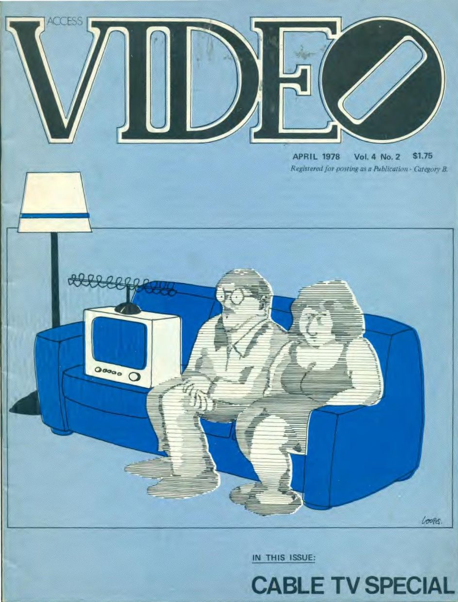 ACCESS VIDEO magazine side cover  Vol 4 No  2  April 1978