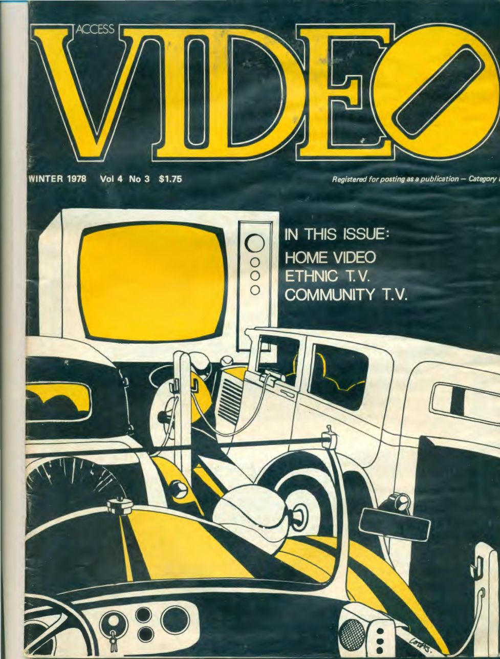 ACCESS VIDEO magazine side cover  Vol 4 No  3 Winter 1978