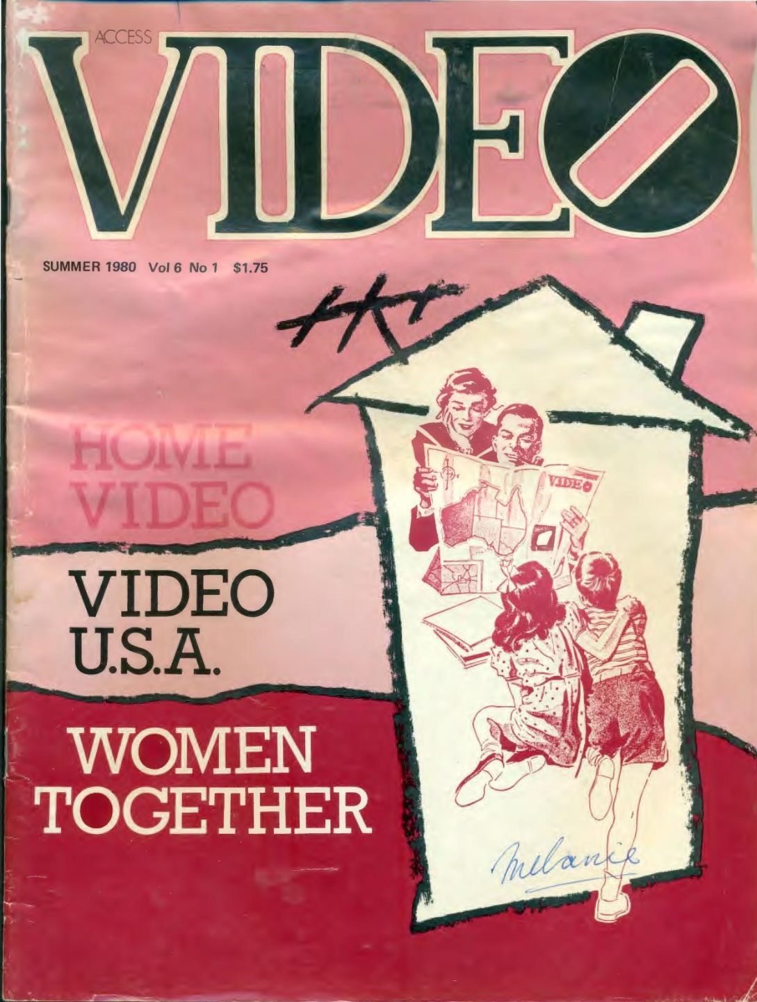 ACCESS VIDEO magazine side cover  Vol 6 No  1 Summer 1980