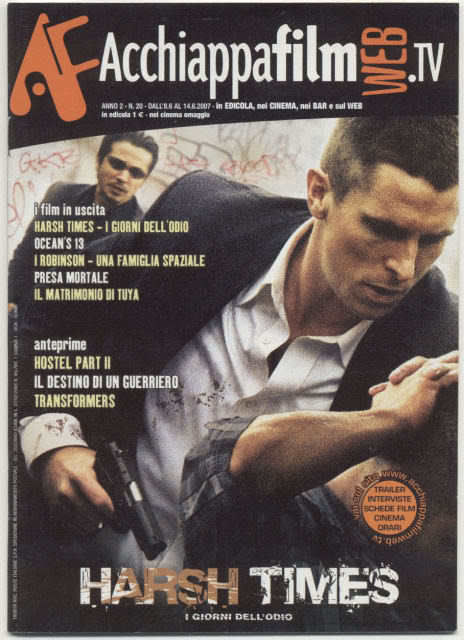 ACCHIAPPA FILM magazine side cover Issue 20 14 June 2007
