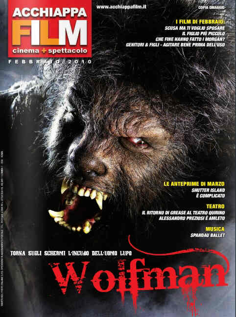 ACCHIAPPA FILM magazine side cover February 2010