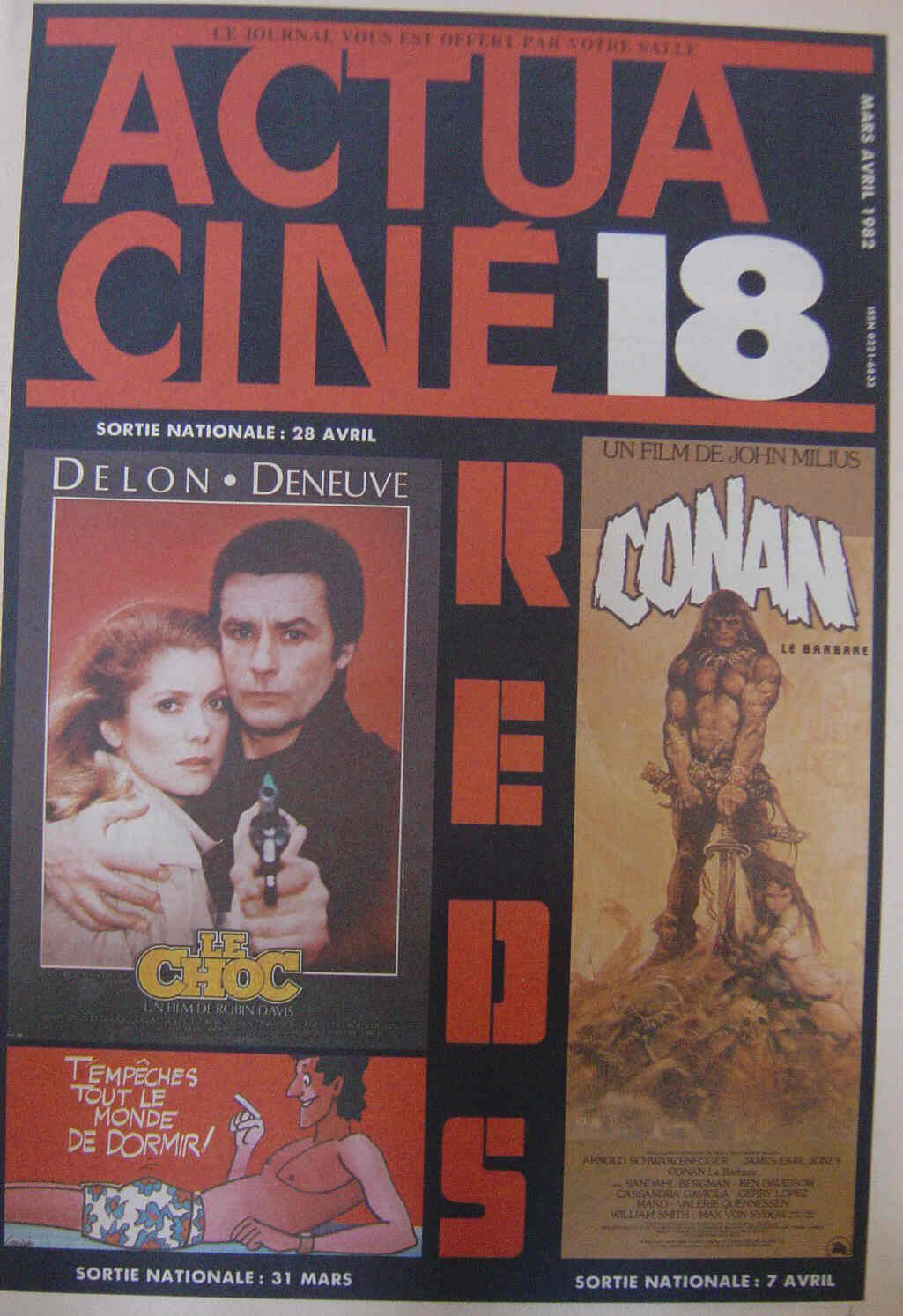 ACTUA CINE magazine side cover Issue 18 March/April 1982