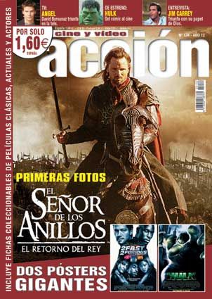 ACCION magazine side cover Issue 134 July 2003