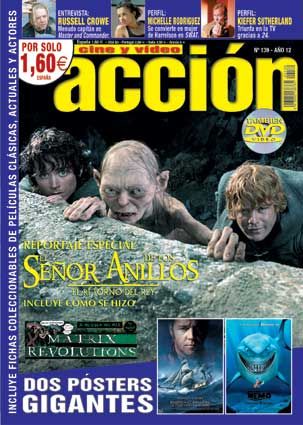 ACCION magazine side cover Issue 139 December 2003