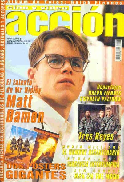 ACCION magazine side cover Issue 94 March 2000