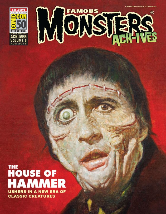 FAMOUS MONSTERS ACKIVES magazine side cover Issue 2  August 2019