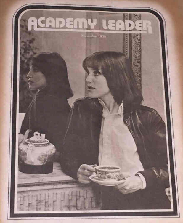 ACADEMY LEADER magazine side cover Issue 3 November 1972
