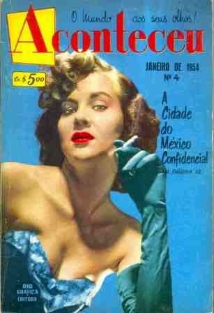 ACONTECEU magazine side cover Issue 4 January 1954