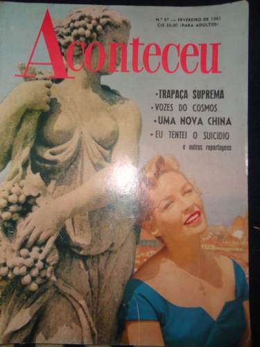 ACONTECEU magazine side cover Issue 87 February 1961