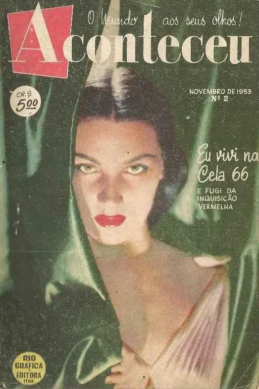 ACONTECEU magazine side cover Issue 2  November 1953