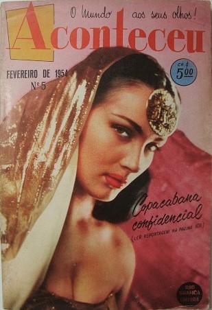 ACONTECEU magazine side cover Issue 5  February 1954