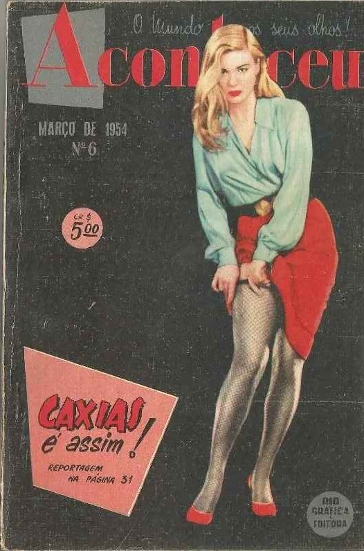 ACONTECEU magazine side cover Issue 6  March 1954